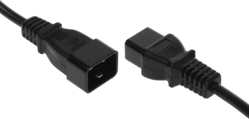 Шнур питания Lanmaster LAN-PP19/20-2.0-BK