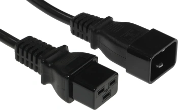 Шнур питания Lanmaster LAN-PP19/20-2.0-BK