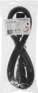 Шнур питания Lanmaster LAN-PP19/20-2.0-BK