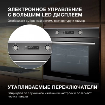Духовой шкаф Электрический Hyundai HEO 6648 IX
