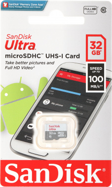 Флеш карта microSDHC 32GB Sandisk  SDSQUNR-032G-GN3MN