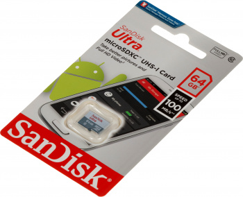 Флеш карта microSDXC 64GB Sandisk  SDSQUNR-064G-GN3MN