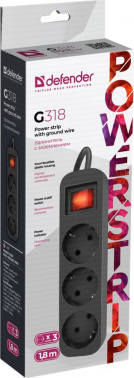Сетевой удлинитель Defender G318