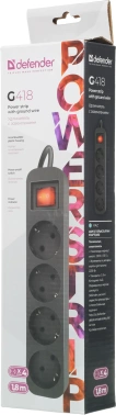 Сетевой удлинитель Defender G418