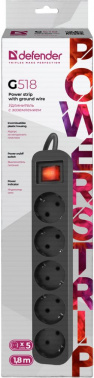 Сетевой удлинитель Defender G518