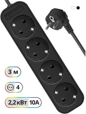 Сетевой удлинитель Defender M430