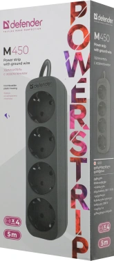 Сетевой удлинитель Defender M450