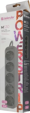 Сетевой удлинитель Defender M530