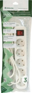 Сетевой удлинитель Defender S530