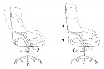 Кресло руководителя Бюрократ  _DAO-2