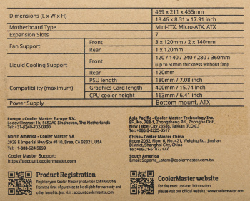 Корпус Cooler Master MasterBox Lite 5 ARGB, W/O controller