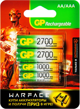 Аккумулятор GP Rechargeable 270AA+100AAAHC