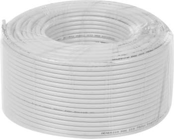 Кабель коаксиальный ITK CC1-R6F1-111-100-G RG-6 FTP 75Om PVC внутренний 100м белый