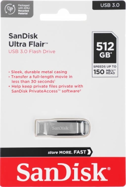 Флеш Диск Sandisk 512GB Cruzer Ultra Flair