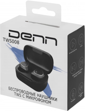 Гарнитура внутриканальные Denn TWS008