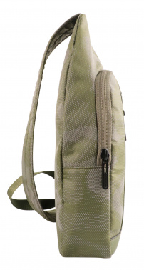 Рюкзак слинг Piquadro Brief2 CA4536BR2/CAMOREFVE зеленый камуфляж нейлон/натур.кожа