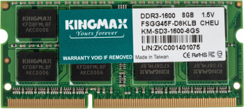 Память DDR3 8GB 1600MHz Kingmax  KM-SD3-1600-8GS