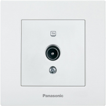 Розетка телев. Panasonic Karre Plus WKTC04512WH-RU концевая скрыт. IP20 белый (упак.:1шт)