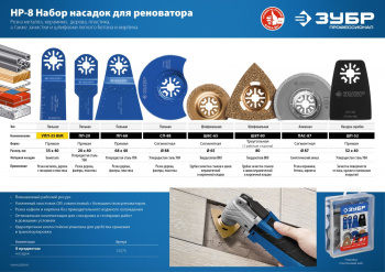 Набор насадок для инструмента Зубр НР №8