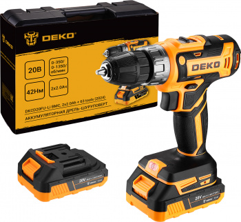 Дрель-шуруповерт Deko DKCD20FU-Li
