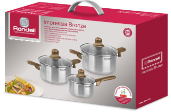 Набор посуды Rondell Impressia Bronze RDS-1286