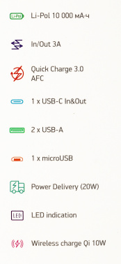 Мобильный аккумулятор Digma  DGPQ10E