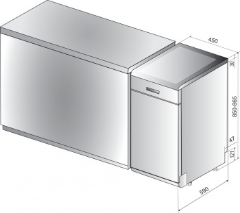 Посудомоечная машина Indesit DSFE 1B10 A