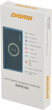 Мобильный аккумулятор Digma  DGPQ10G