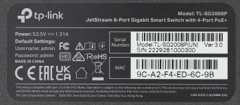 Коммутатор TP-Link JetStream  SG2008P