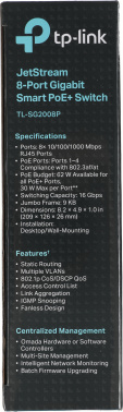 Коммутатор TP-Link JetStream  SG2008P