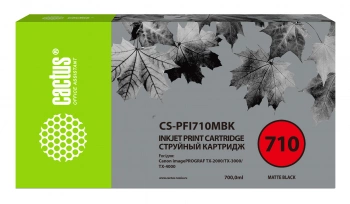 Картридж струйный Cactus CS-PFI710MBK