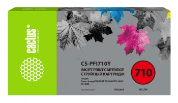 Картридж струйный Cactus CS-PFI710Y