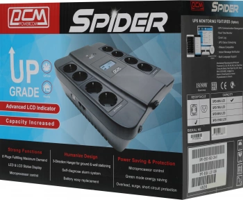Источник бесперебойного питания Powercom Spider SPD-550U LCD USB