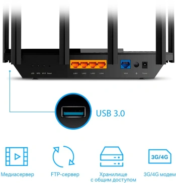 Роутер беспроводной TP-Link Archer AX73