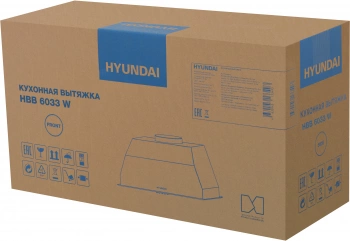 Вытяжка встраиваемая Hyundai HBB 6033 W