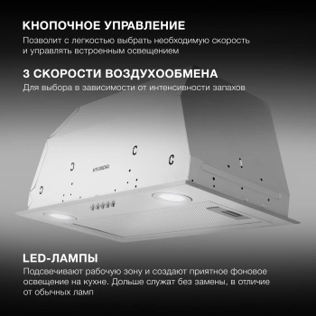 Вытяжка встраиваемая Hyundai HBB 6033 IX