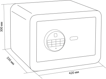 Сейф мебельный Cactus  CS-SF-F30