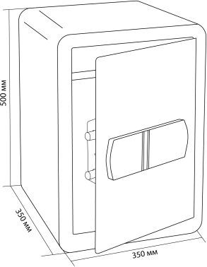 Сейф мебельный Cactus  CS-SF-T50