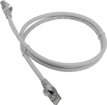 Патч-корд Lanmaster LAN-PC45/S6A-0.5-GY FTP RJ-45 вил.-вилка RJ-45 кат.6A 0.5м серый LSZH (уп.:1шт)