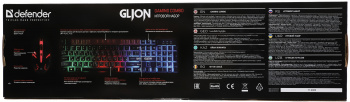 Клавиатура + мышь Defender Glion