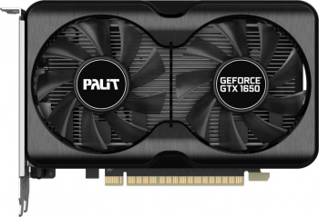 Видеокарта Palit PCI-E PA-GTX1650 GP 4G D6 BULK NVIDIA GeForce GTX 1650 4096Mb 128 GDDR6 1410/12000 HDMIx1 DPx2 HDCP Bulk