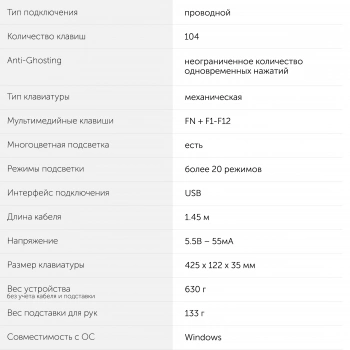 Клавиатура Оклик 935G RAGNAR
