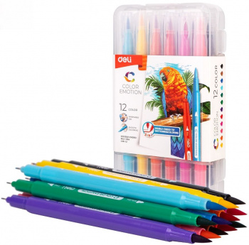 Фломастеры Deli  EC151-12