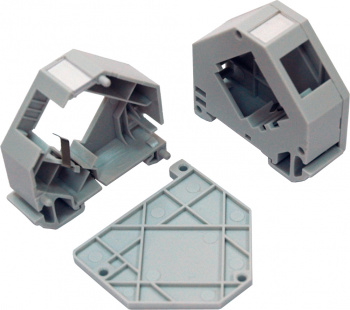 Бокс Lanmaster LAN-DRF-10K/BX-GY дл.60.5мм шир.62.5мм серый