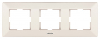 Рамка Panasonic Arkedia WMTF08032BG-RU 3x горизонтальный монтаж пластик бежевый