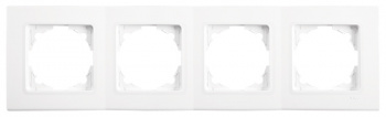 Рамка Panasonic Linnera S 91480004-RU 4x горизонтальный монтаж пластик белый