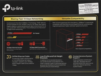 Сетевой адаптер 10G Ethernet TP-Link TX401