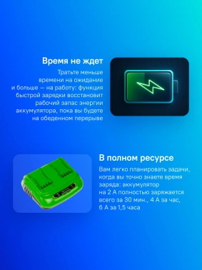 Зарядное устройство Greenworks  G40UC8