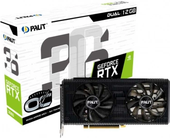 Видеокарта Palit PCI-E 4.0  PA-RTX3060 DUAL OC 12G