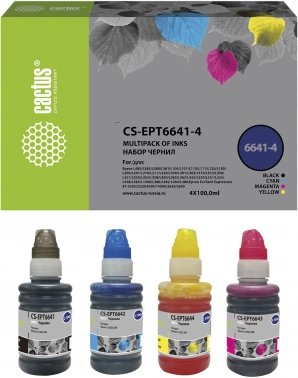 Чернила Cactus CS-EPT6641-4 T664